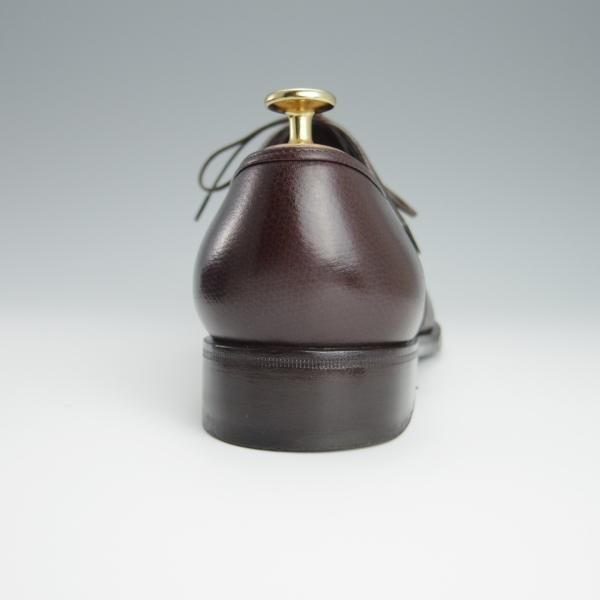 極美品☆(伊)サルヴァトーレ・フェラガモ 6.5EE【☆プレーントゥ/濃茶