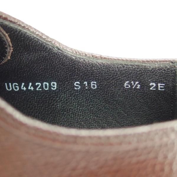 極美品☆(伊)サルヴァトーレ・フェラガモ 6.5EE【☆プレーントゥ/濃茶