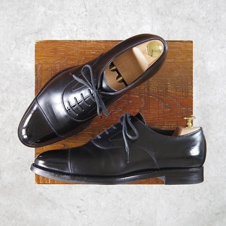 極上★三陽山長 SIZE 6.5【現行定価￥75,900-★友二郎/R2010ラスト】ストレートチップ/カーフ/黒/メンズ/tomojiro/SanyoYamacho★h163