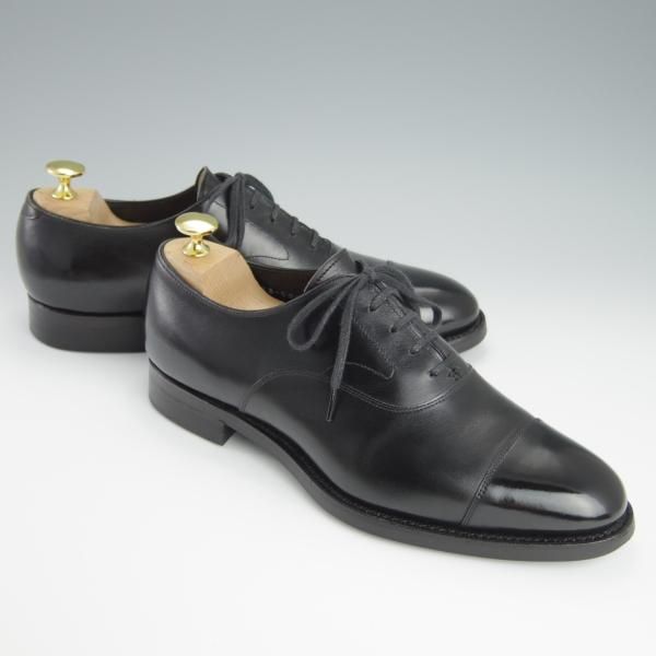 極上★三陽山長 SIZE 6.5【現行定価￥75,900-★友二郎/R2010ラスト】ストレートチップ/カーフ/黒/メンズ/tomojiro/SanyoYamacho★h163