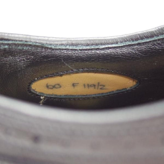 ほぼ試着程度★チャーチ 60F/UK6【貴重★Exclusive Leather/ベティスカーフ/119ラスト】Tewkesbury/黒/フルブローグ/Church's★h165