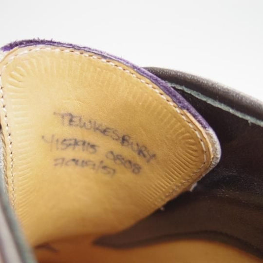 ほぼ試着程度★チャーチ 60F/UK6【貴重★Exclusive Leather/ベティスカーフ/119ラスト】Tewkesbury/黒/フルブローグ/Church's★h165