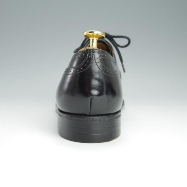 未使用★チャーチ 65F/UK6.5【旧チャーチ★デッドストック品/73ラスト/3都市ロゴ】セミブローグ/カーフ/黒/メンズ/Church's★h167