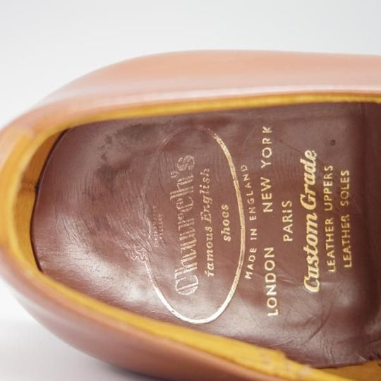 ★チャーチ UK8(左)/UK8.5(右)【旧チャーチ★ブックバインダーカーフ/3都市ロゴ】84ラスト/Barcroft/パンチドキャップトゥ/Church's★h175