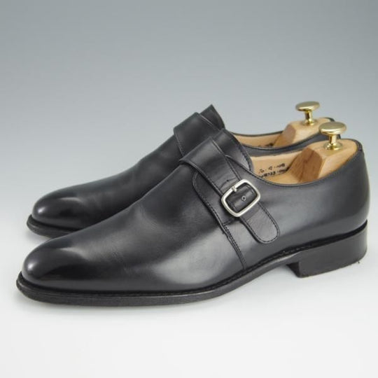 極上★チャーチ 70G/UK7【★モンクストラップ/BAMPTON/108ラスト】FLEX CONSTRUCTION/カーフ/黒/メンズ/Church's★h177