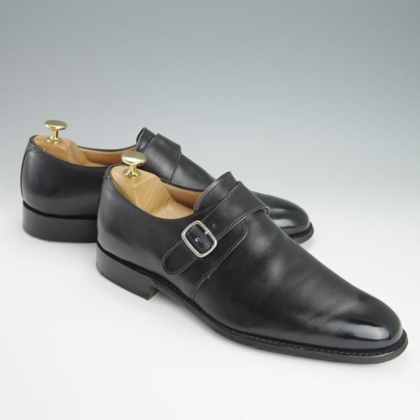 極上★チャーチ 70G/UK7【★モンクストラップ/BAMPTON/108ラスト】FLEX CONSTRUCTION/カーフ/黒/メンズ/Church's★h177