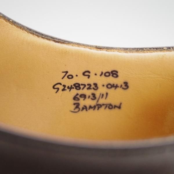 極上★チャーチ 70G/UK7【★モンクストラップ/BAMPTON/108ラスト】FLEX CONSTRUCTION/カーフ/黒/メンズ/Church's★h177