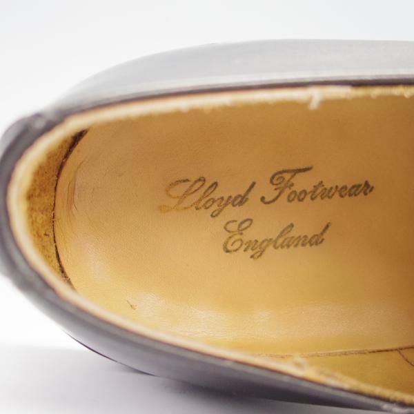 極美品★ロイドフットウェア SIZE 8【ダイナイトソール仕様★ホールカット/黒】 カーフ/メンズ/Lloyd Footwear★h178