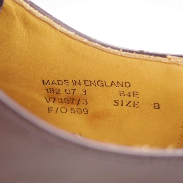 極美品★ロイドフットウェア SIZE 8【ダイナイトソール仕様★ホールカット/黒】 カーフ/メンズ/Lloyd Footwear★h178