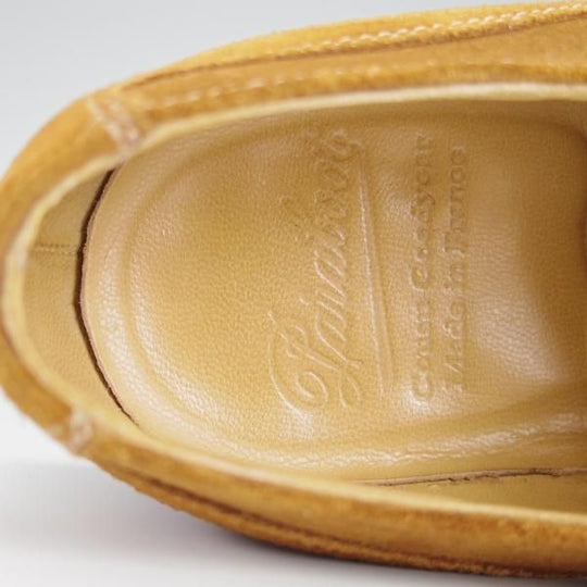 極美品★パラブーツ SIZE 7【モデル定価￥77,000-★ドレス仕様シャンボード/CHAMBORD】スエード/茶/Uチップ/メンズ/Paraboot★h179