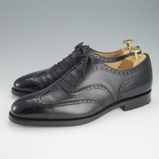 極上★チャーチ 70F/UK7【定価￥136,400-★チェットウィンド/CHETWYND】173ラスト/フルブローグ/カーフ/黒/メンズ/Church's★h180