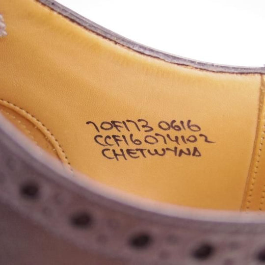 極上★チャーチ 70F/UK7【定価￥136,400-★チェットウィンド/CHETWYND】173ラスト/フルブローグ/カーフ/黒/メンズ/Church's★h180