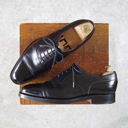 極上★(英)チーニー 6F【貴重★ユナイテッドアローズ別注/ストレートチップ】カーフ/黒/メンズ/UNITED ARROWS/CHEANEY★h181