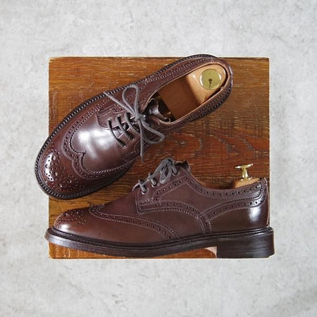 極上★トリッカーズ(レディース) SIZE 4.5【★エスプレッソバーニッシュ/5659】フルブローグ/カントリーシューズ/濃茶/Tricker's★h184