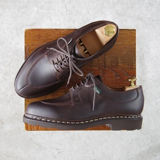 未使用★パラブーツ SIZE 5.5【定価￥71,500-★リゾルト林氏愛用素材/オイルドヌバック】AVIGNON/アヴィニョン/濃茶/Paraboot★h185