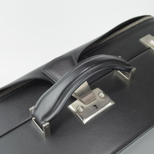 美品★カルティエ/Cartier【貴重★レザー/トランクケース(中型)/黒】アタッシュケース/メンズ/ビジネス/バッグ★N5741