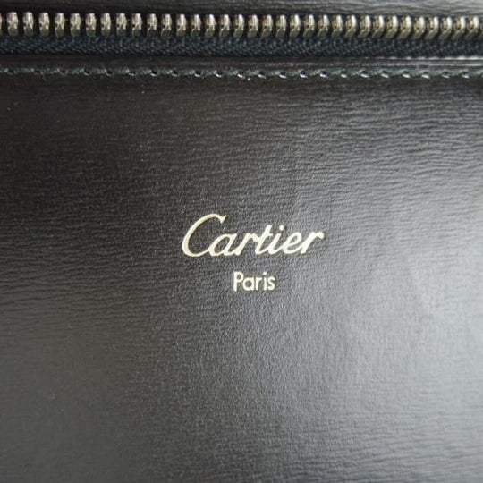 美品★カルティエ/Cartier【貴重★レザー/トランクケース(中型)/黒】アタッシュケース/メンズ/ビジネス/バッグ★N5741