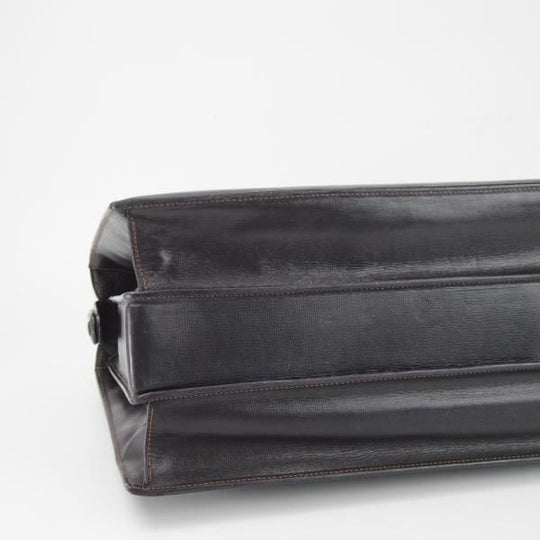 極上★ダンヒル/dunhill【★レザー/ダレスバッグ/黒】メンズ/ビジネス/バッグ/ブリーフケース/革/鞄★N5743