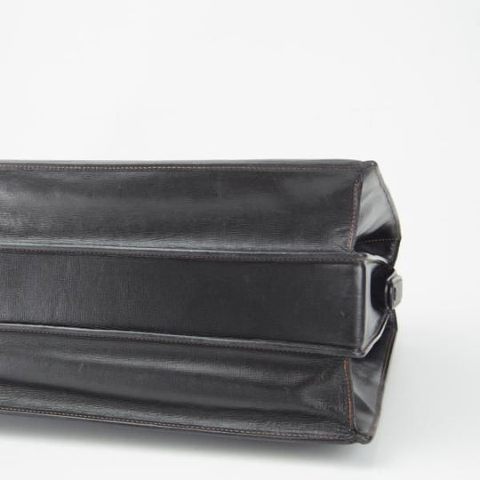 極上★ダンヒル/dunhill【★レザー/ダレスバッグ/黒】メンズ/ビジネス/バッグ/ブリーフケース/革/鞄★N5743