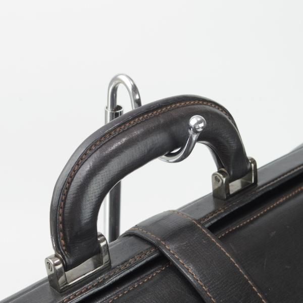 極上★ダンヒル/dunhill【★レザー/ダレスバッグ/黒】メンズ/ビジネス/バッグ/ブリーフケース/革/鞄★N5743