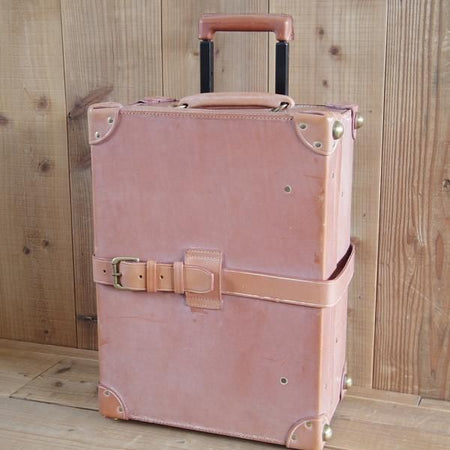 極美品★(英国製)BROOKS BROTHERS【定価2,500ドル(27万円程度)★ブライドルレザー/トロリーケース】18インチ/ブルックスブラザーズ★N5744