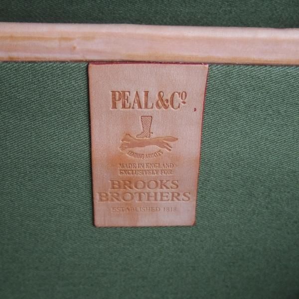 極美品★(英国製)BROOKS BROTHERS【定価2,500ドル(27万円程度)★ブライドルレザー/トロリーケース】18インチ/ブルックスブラザーズ★N5744