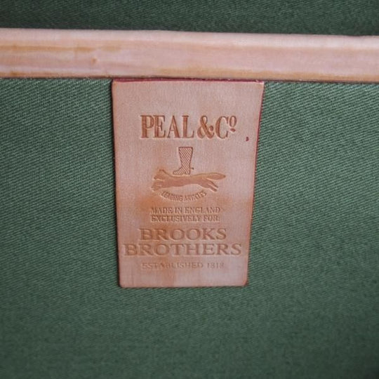 極美品★(英国製)BROOKS BROTHERS【定価2,500ドル(27万円程度)★ブライドルレザー/トロリーケース】18インチ/ブルックスブラザーズ★N5744