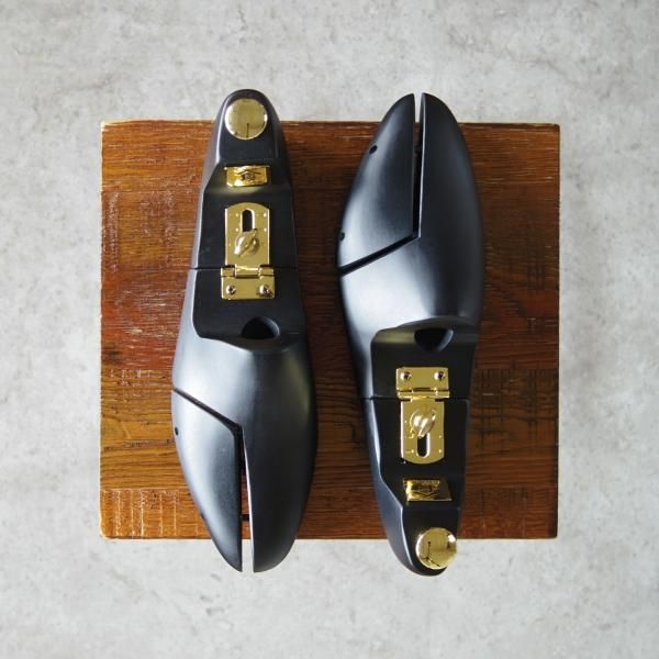 美品★三陽山長 UK8〜UK9程度【ヒンジ式★純正シューツリー】木製シューキーパー/メンズ/Sanyo Yamacho★h207