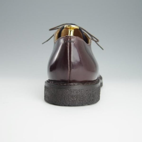 未使用★(伊)ブルネロクチネリ SIZE 43【定価30万円以上★コードバン仕様/プレーントゥ】C5241/赤茶/BRUNELLO CUCINELLI★h189