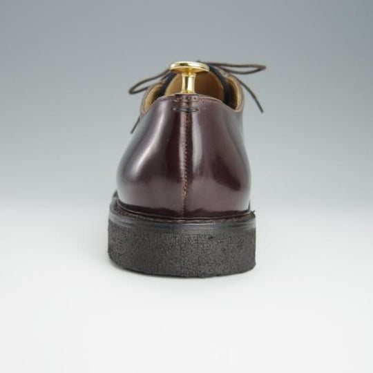 未使用★(伊)ブルネロクチネリ SIZE 43【定価30万円以上★コードバン仕様/プレーントゥ】C5241/赤茶/BRUNELLO CUCINELLI★h189