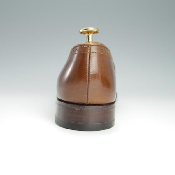 未使用★(英)グレンソン UK6.5程度【★フルストラップ/ローファー】カーフ/茶/メンズ/GRENSON★h190