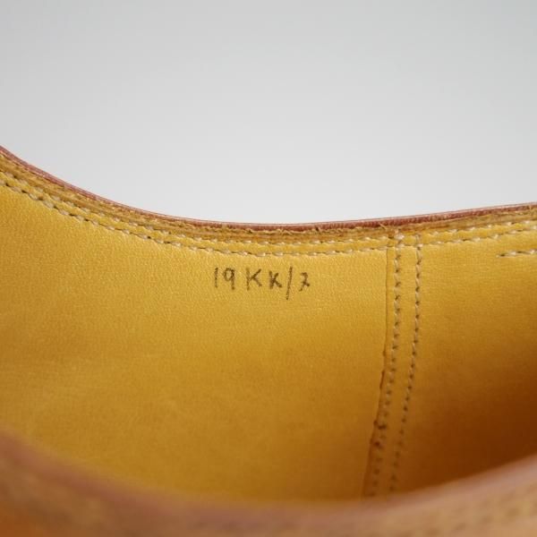 極上★(伊)STEFANO BI/ステファノビ SIZE 7【貴重★ノルベジェーゼ製法/Uチップ】カーフ/茶/メンズ★h191