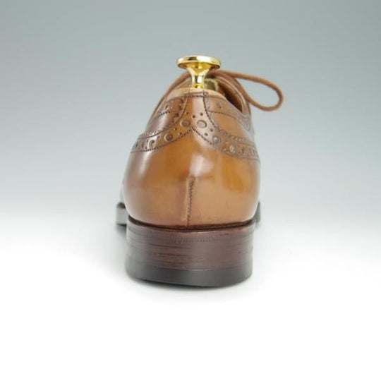 極上★チャーチ 65G/UK6.5【現行定価￥136,400-★旧チャーチ/ブックバインダーカーフ/BURWOOD】バーウッド/3都市ロゴ/茶/Church's★h192