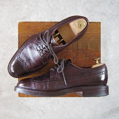 ★(スペイン製)CARMINA/カルミナ SIZE 6.5【定価￥72,600-★グッドイヤーウェルテッド製法/532】DETROITラスト/ロングウイング/濃茶★h193