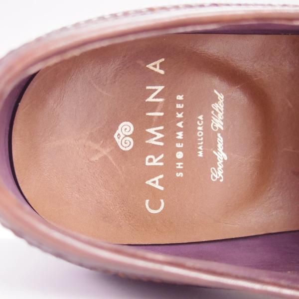 ★(スペイン製)CARMINA/カルミナ SIZE 6.5【定価￥72,600-★グッドイヤーウェルテッド製法/532】DETROITラスト/ロングウイング/濃茶★h193