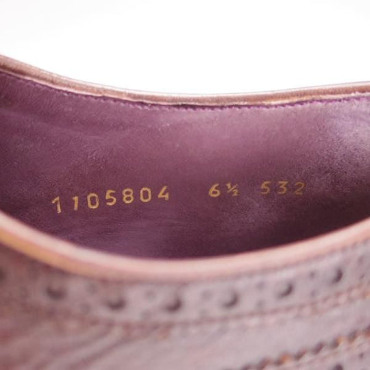 ★(スペイン製)CARMINA/カルミナ SIZE 6.5【定価￥72,600-★グッドイヤーウェルテッド製法/532】DETROITラスト/ロングウイング/濃茶★h193