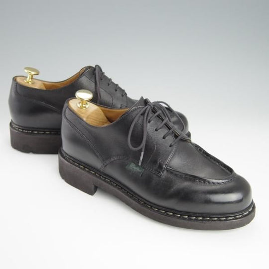 極美品★パラブーツ SIZE 5.5【定価￥71,500-★シャンボード/CHAMBORD】黒/NOIR/Uチップ/リスレザー/TEXソール/メンズ/Paraboot★h194