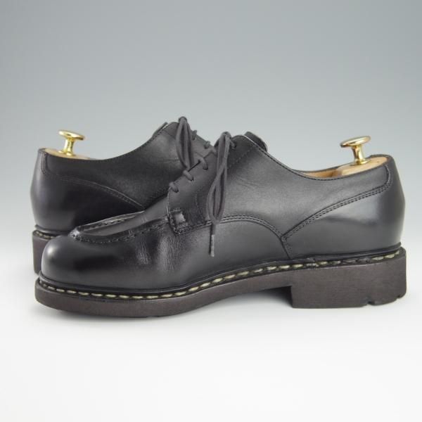 極美品★パラブーツ SIZE 5.5【定価￥71,500-★シャンボード/CHAMBORD】黒/NOIR/Uチップ/リスレザー/TEXソール/メンズ/Paraboot★h194