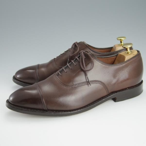 美品★(米)アレンエドモンズ 9D【定価￥85,800-★パークアベニュー/Park Avenue】ストレートチップ/カーフ/濃茶/ALLEN EDMONDS★h195