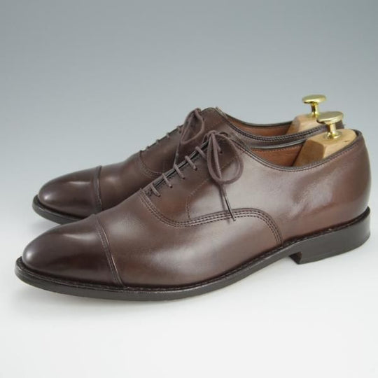 美品★(米)アレンエドモンズ 9D【定価￥85,800-★パークアベニュー/Park Avenue】ストレートチップ/カーフ/濃茶/ALLEN EDMONDS★h195