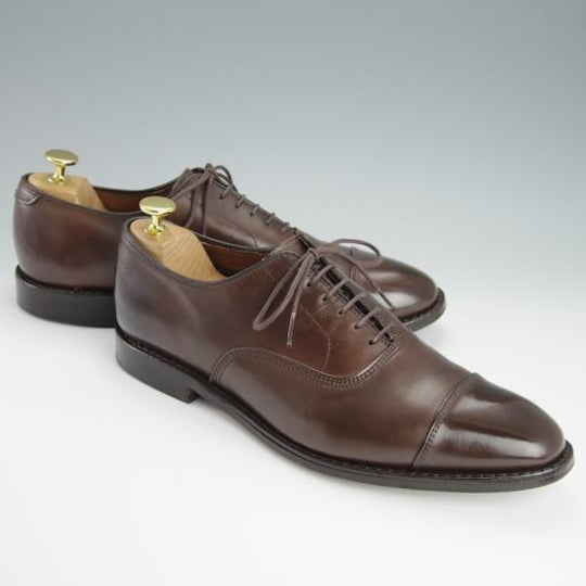 美品★(米)アレンエドモンズ 9D【定価￥85,800-★パークアベニュー/Park Avenue】ストレートチップ/カーフ/濃茶/ALLEN EDMONDS★h195