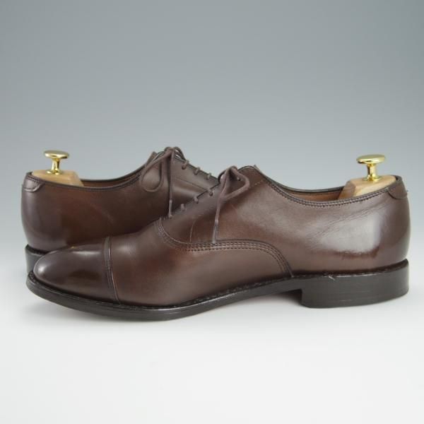 美品★(米)アレンエドモンズ 9D【定価￥85,800-★パークアベニュー/Park Avenue】ストレートチップ/カーフ/濃茶/ALLEN EDMONDS★h195