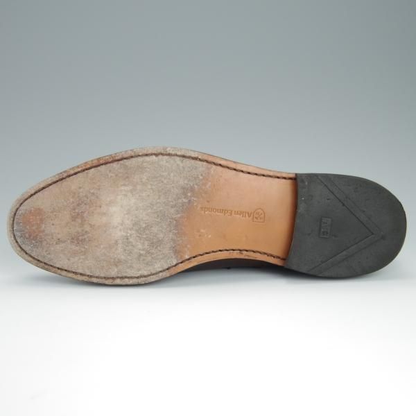 美品★(米)アレンエドモンズ 9D【定価￥85,800-★パークアベニュー/Park Avenue】ストレートチップ/カーフ/濃茶/ALLEN EDMONDS★h195