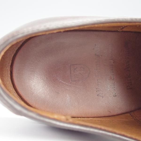 美品★(米)アレンエドモンズ 9D【定価￥85,800-★パークアベニュー/Park Avenue】ストレートチップ/カーフ/濃茶/ALLEN EDMONDS★h195