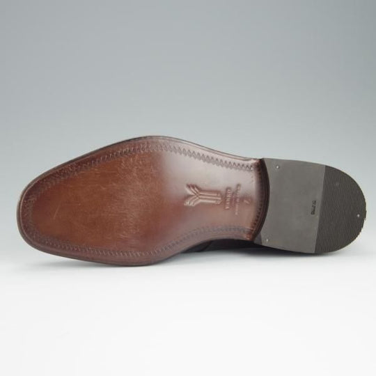 未使用★(スペイン製)YANKO/ヤンコ SIZE 7【グッドイヤーウェルテッド製法★モンクストラップ/29798】カーフ/濃茶/メンズ★h196