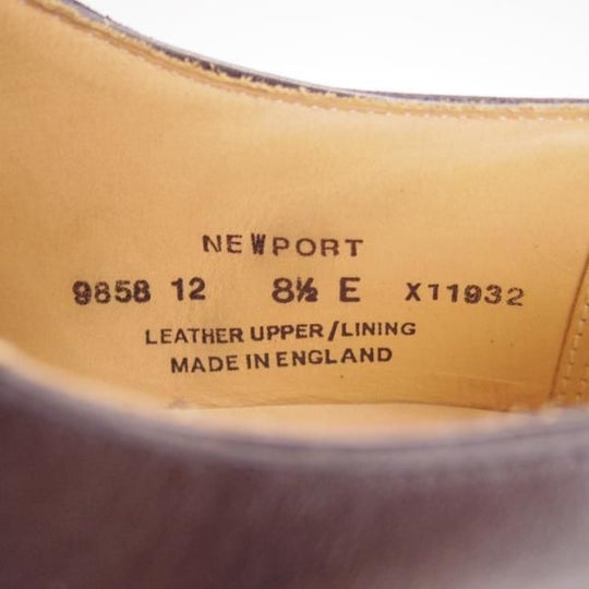 極美品★クロケット&ジョーンズ 8.5E【★Uチップ/NEWPORT/341ラスト】ニューポート/黒/カーフ/メンズ/Crockett&Jones★h197