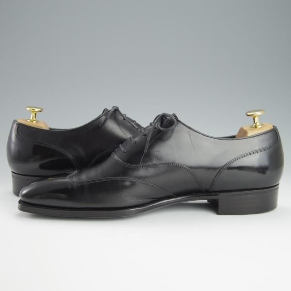 美品★三陽山長 SIZE 9【★珠之介/R309ラスト】(イルチア社)ボックスカーフ/ブラインドブローグ/黒/メンズ/SanyoYamacho★h198