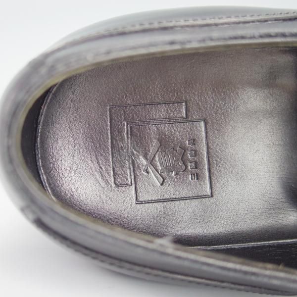 美品★三陽山長 SIZE 9【★珠之介/R309ラスト】(イルチア社)ボックスカーフ/ブラインドブローグ/黒/メンズ/SanyoYamacho★h198