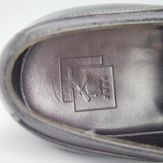 美品★三陽山長 SIZE 9【★珠之介/R309ラスト】(イルチア社)ボックスカーフ/ブラインドブローグ/黒/メンズ/SanyoYamacho★h198