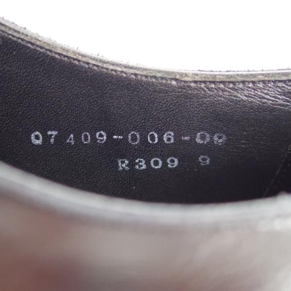 美品★三陽山長 SIZE 9【★珠之介/R309ラスト】(イルチア社)ボックスカーフ/ブラインドブローグ/黒/メンズ/SanyoYamacho★h198